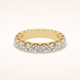 3.03 Round Shaped Moissanite Full Eternity Wedding Band