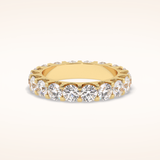3.03 Round Shaped Moissanite Full Eternity Wedding Band