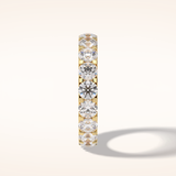 3.03 Round Shaped Moissanite Full Eternity Wedding Band