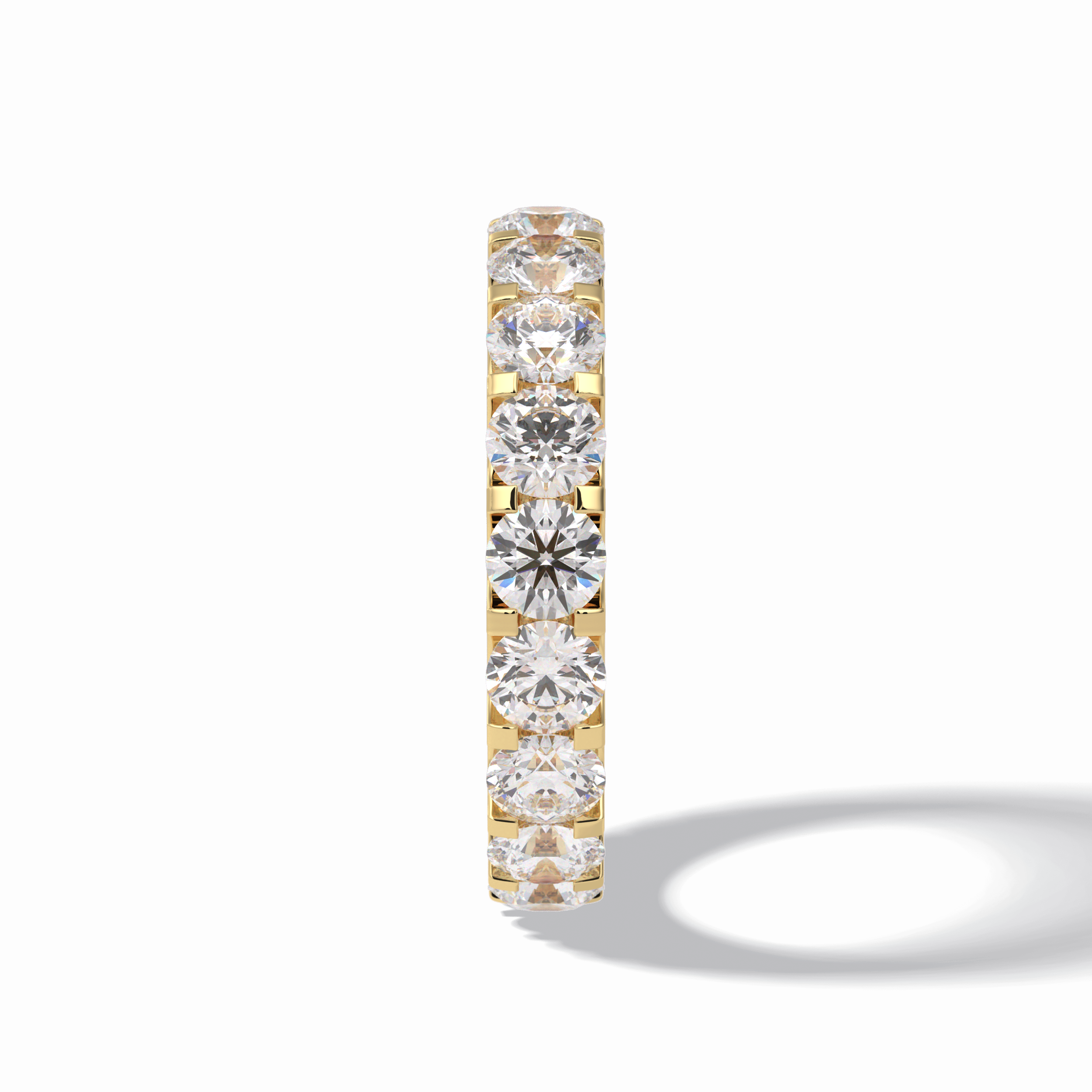 3.03 TCW Round Shape Full Eternity Wedding Band 11