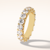 3.03 Round Shaped Moissanite Full Eternity Wedding Band