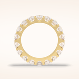 3.03 Round Shaped Moissanite Full Eternity Wedding Band