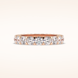 3.03 Round Shaped Moissanite Full Eternity Wedding Band