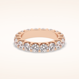 3.03 Round Shaped Moissanite Full Eternity Wedding Band