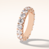 3.03 Round Shaped Moissanite Full Eternity Wedding Band