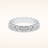 3.03 Round Shaped Moissanite Full Eternity Wedding Band
