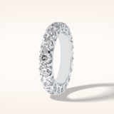 3.03 Round Shaped Moissanite Full Eternity Wedding Band