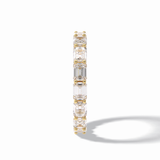 3.27 TCW Emerald Shape Full Eternity Wedding Band 11