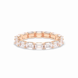 3.27 TCW Emerald Shape Full Eternity Wedding Band 17