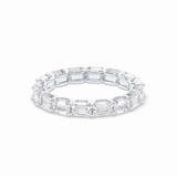 3.27 TCW Emerald Shape Full Eternity Wedding Band 2