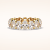 7.99 Oval Shaped Moissanite Full Eternity Wedding Band