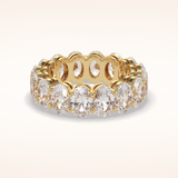 7.99 Oval Shaped Moissanite Full Eternity Wedding Band