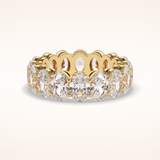 7.99 Oval Shaped Moissanite Full Eternity Wedding Band