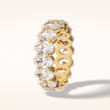 7.99 Oval Shaped Moissanite Full Eternity Wedding Band