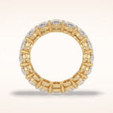 7.99 Oval Shaped Moissanite Full Eternity Wedding Band