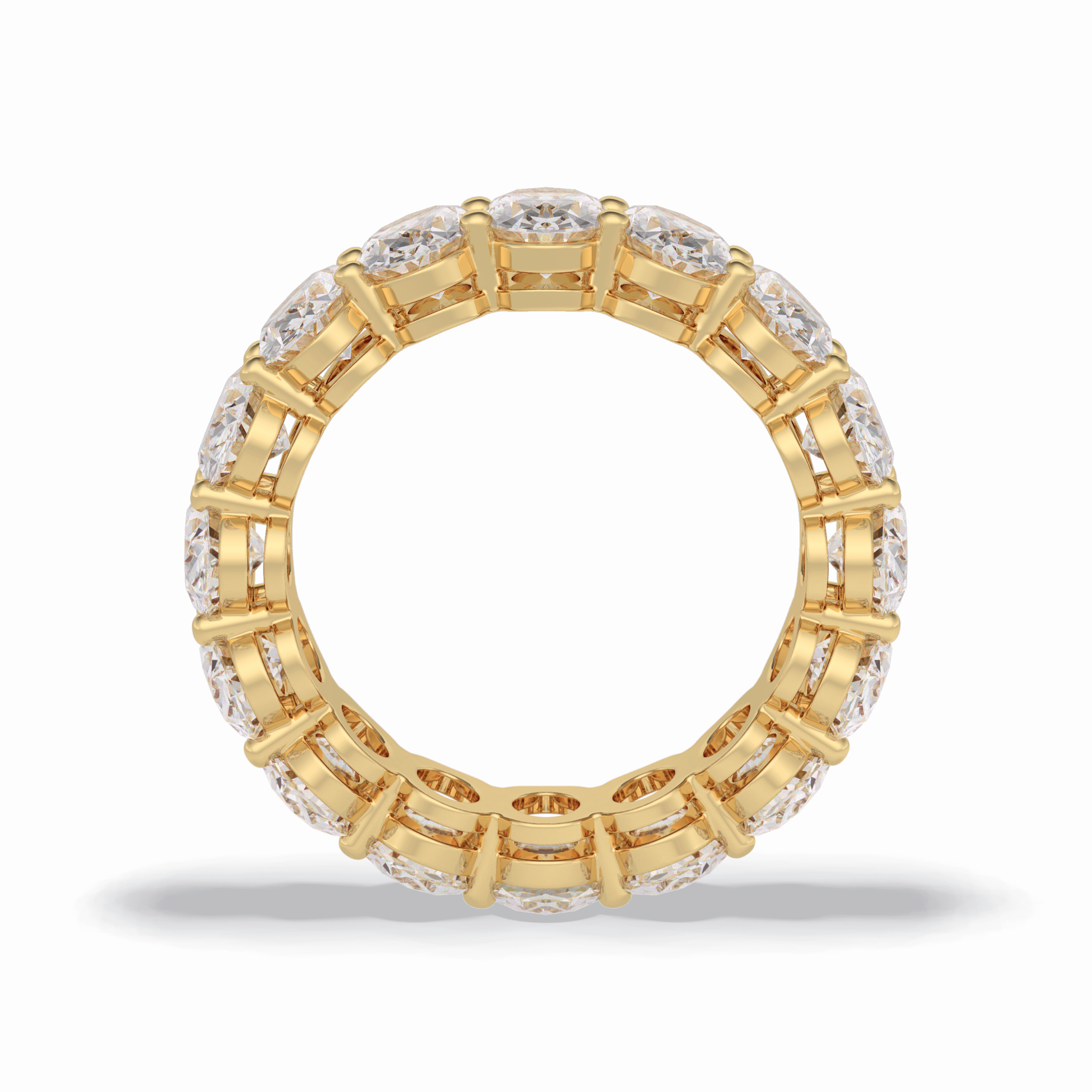 7.99 TCW Oval Style Full Eternity Wedding Band