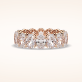 7.99 Oval Shaped Moissanite Full Eternity Wedding Band