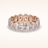 7.99 Oval Shaped Moissanite Full Eternity Wedding Band