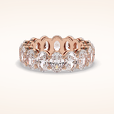 7.99 Oval Shaped Moissanite Full Eternity Wedding Band