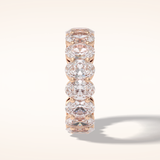 7.99 Oval Shaped Moissanite Full Eternity Wedding Band