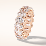 7.99 Oval Shaped Moissanite Full Eternity Wedding Band