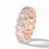 7.99 TCW Oval Style Full Eternity Wedding Band