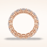 7.99 Oval Shaped Moissanite Full Eternity Wedding Band