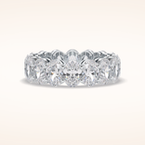 7.99 Oval Shaped Moissanite Full Eternity Wedding Band