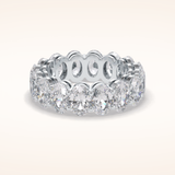 7.99 Oval Shaped Moissanite Full Eternity Wedding Band
