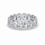 7.99 TCW Oval Style Full Eternity Wedding Band