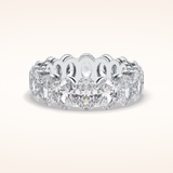 7.99 Oval Shaped Moissanite Full Eternity Wedding Band