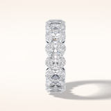 7.99 Oval Shaped Moissanite Full Eternity Wedding Band