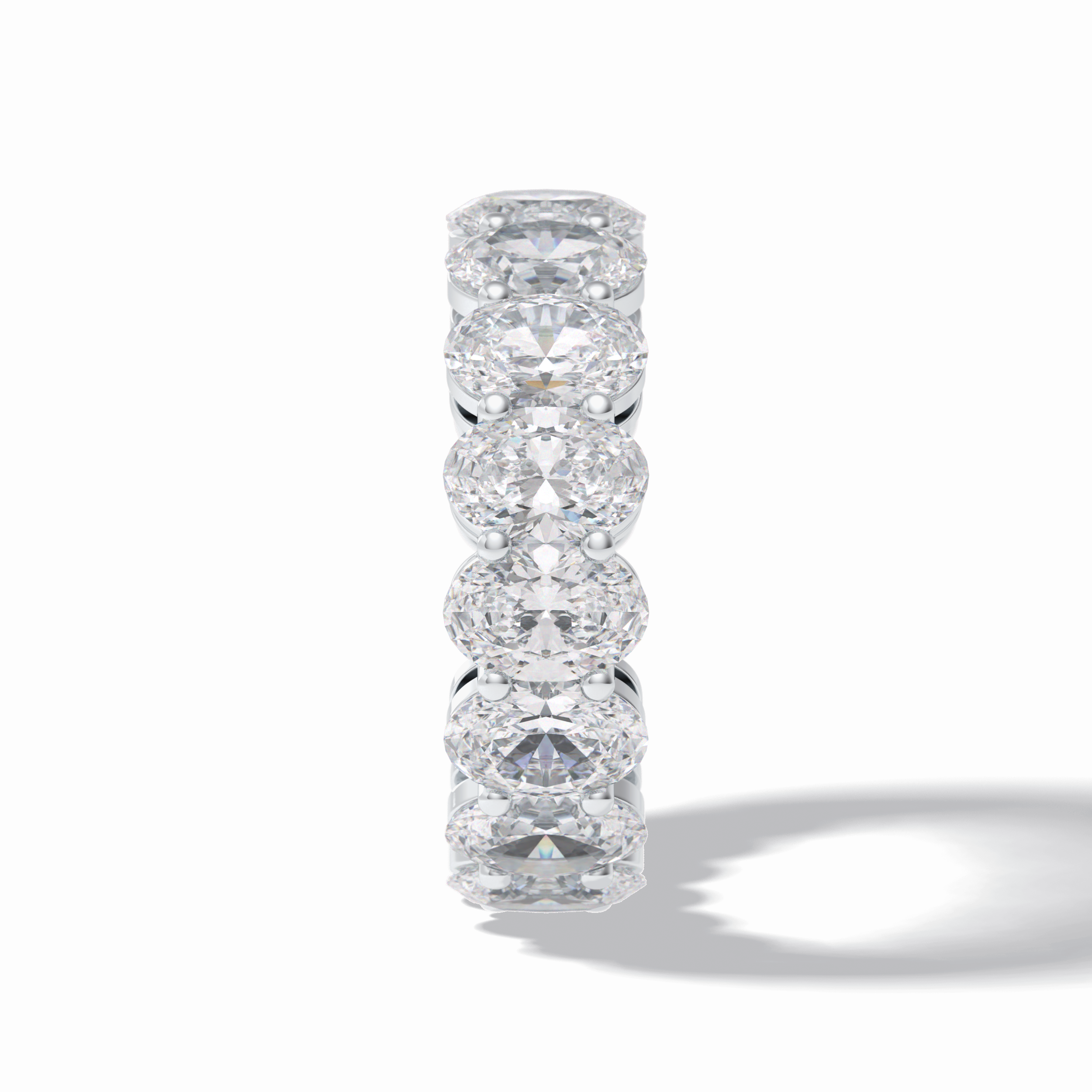 7.99 TCW Oval Style Full Eternity Wedding Band
