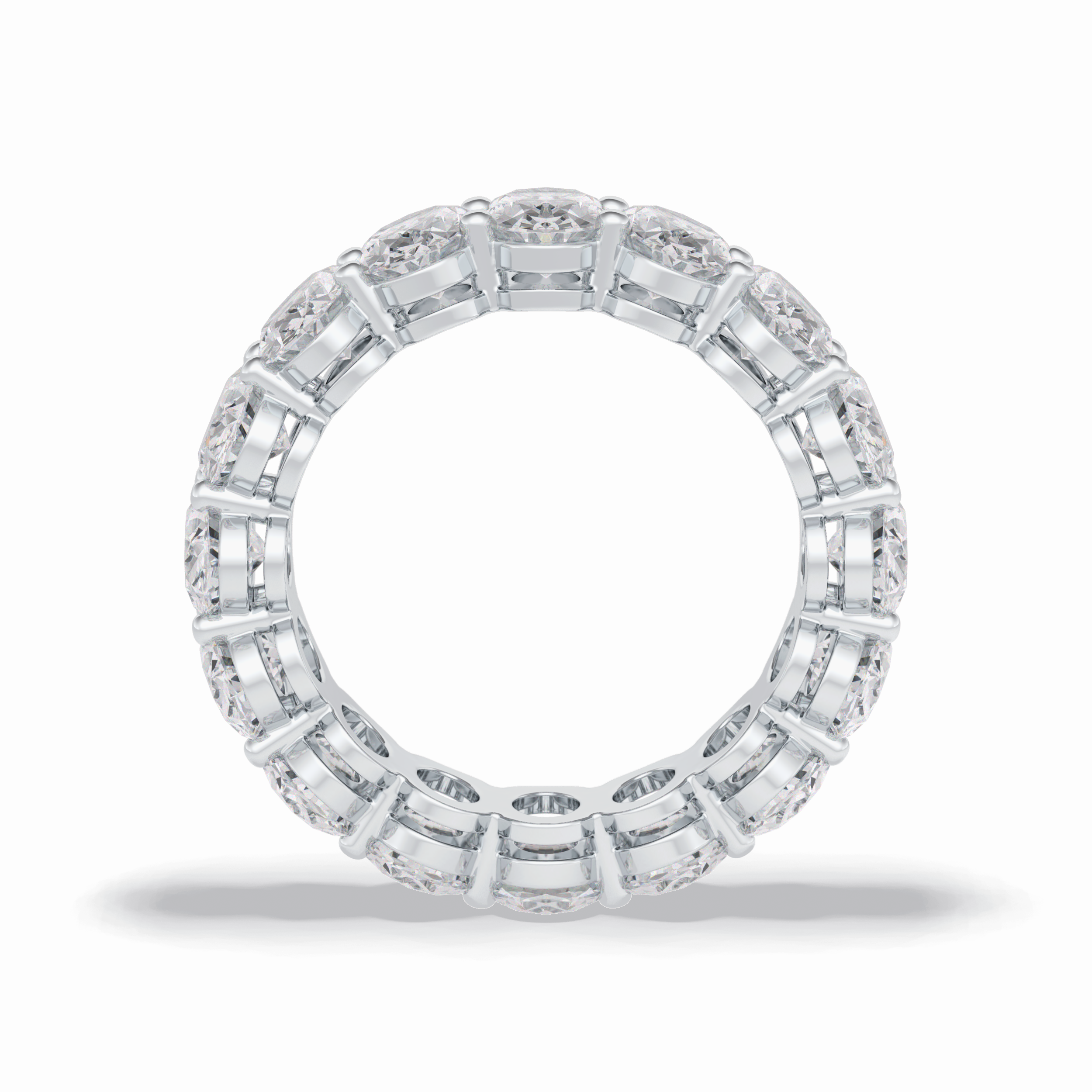 7.99 TCW Oval Style Full Eternity Wedding Band