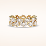 4.48 Pear Shaped Moissanite Full Eternity Wedding Band