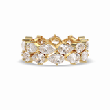4.48 TCW Pear Style Full Eternity Wedding Band