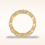 4.48 Pear Shaped Moissanite Full Eternity Wedding Band