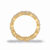 4.48 TCW Pear Style Full Eternity Wedding Band