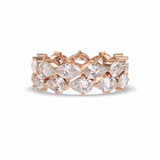 4.48 TCW Pear Style Full Eternity Wedding Band