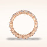 4.48 Pear Shaped Moissanite Full Eternity Wedding Band