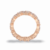 4.48 TCW Pear Style Full Eternity Wedding Band