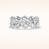 4.48 Pear Shaped Moissanite Full Eternity Wedding Band