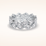 4.48 Pear Shaped Moissanite Full Eternity Wedding Band