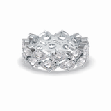 4.48 TCW Pear Style Full Eternity Wedding Band