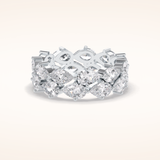4.48 Pear Shaped Moissanite Full Eternity Wedding Band