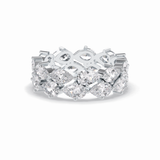4.48 TCW Pear Style Full Eternity Wedding Band