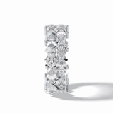 4.48 TCW Pear Style Full Eternity Wedding Band