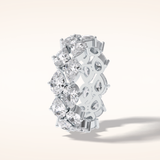 4.48 Pear Shaped Moissanite Full Eternity Wedding Band