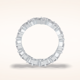 4.48 Pear Shaped Moissanite Full Eternity Wedding Band