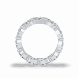 4.48 TCW Pear Style Full Eternity Wedding Band